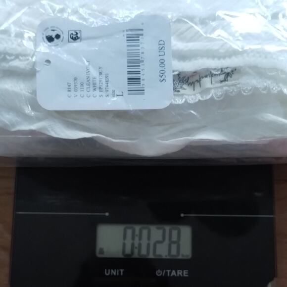 Intimately Free People NWT Sweet On You Bias Half Slip Maxi Skirt Clean Ivory - Picture 9 of 14